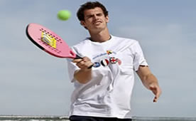 Andy Murray on the beach